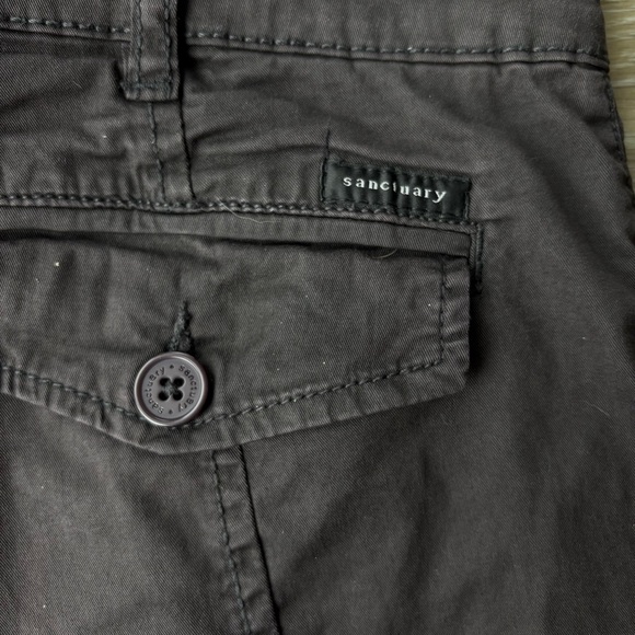 Sanctuary Rebel Women’s Standard Rise Pant Obsidian Brown Size 27 Cargo Jogger - Picture 8 of 9